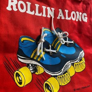 Travelight authentic vintage roller skate tote